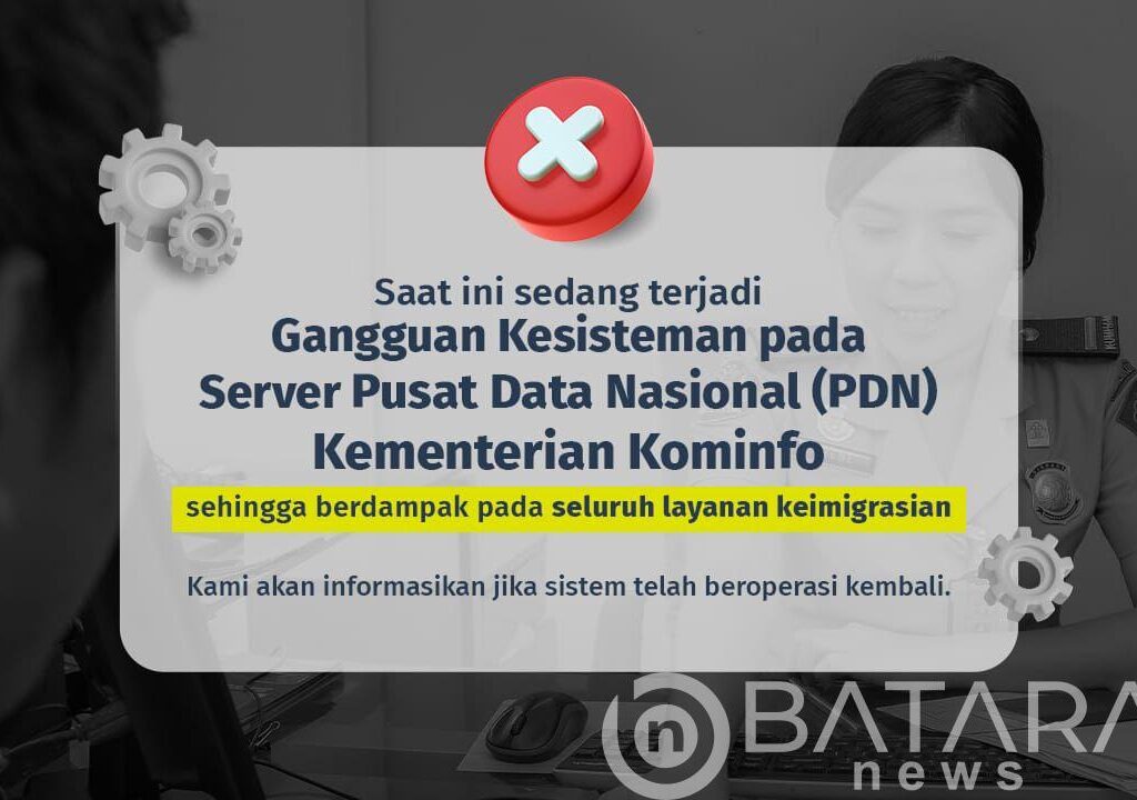 Server PDN Gangguan, Imigrasi Tetap Layani Perlintasan dan Permohonan Paspor