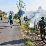 Babinsa Kodim Bojonegoro bersama Masyarakat,Karya Bhakti Peringati Hari Lingkungan Hidup Sedunia 2024