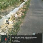 Gak Bahaya ta…?Baru Seumur Jagung, Proyek Tembok Penahan Tanah di Wadung Tuban Sudah Hancur