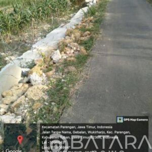 Gak Bahaya ta…?Baru Seumur Jagung, Proyek Tembok Penahan Tanah di Wadung Tuban Sudah Hancur