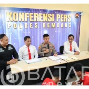 Edarkan Narkotika Jenis Sabu, 2 Remaja di Rembang Dibekuk Sat Resnarkoba Polres Rembang