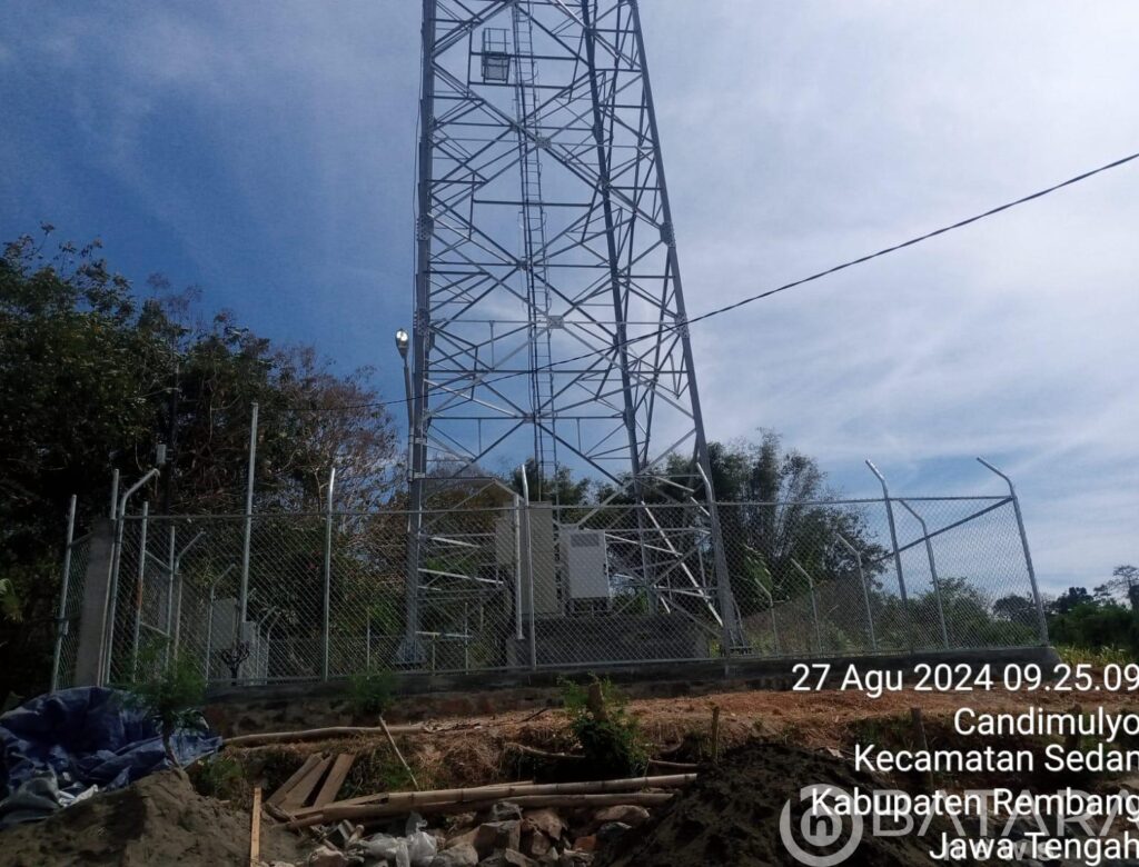 Tower BTS di Desa Candimulyo, Kecamatan Sedan, Diduga Belum mengantongi Ijin Resmi Dari DPMPTSP Rembang