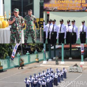Dandim Pati Membuka Lomba PBB Dalam Rangka HUT Ke-79 TNI Dan HUT Ke-74 Kodam IV/Diponegoro 