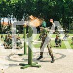 Saksikan, Aksi Ratusan Babinsa Kodim di Perayaan Puncak HUT TNI ke- 79 di Alun-alun Bojonegoro