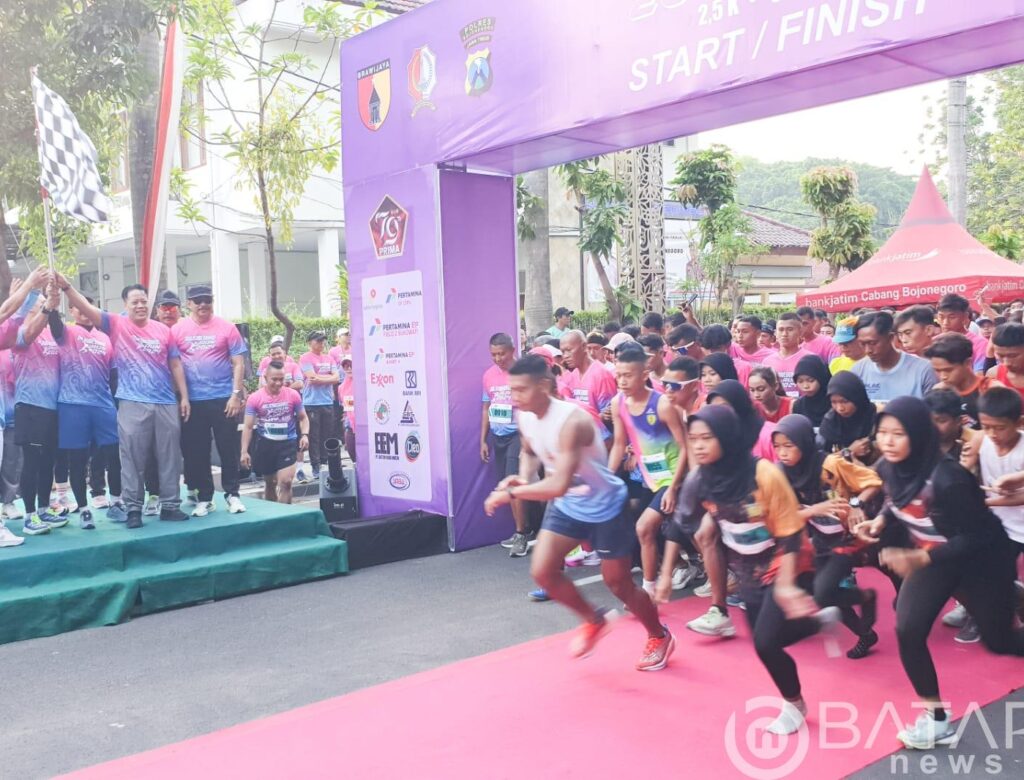 Bersama Forkopimda, Dandim Bojonegoro Lepas Ribuan Peserta Fun Run 2024