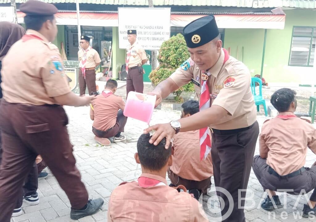 Saka Wira Kartika Pangkalan Koramil 12 Kasiman Sukses Gelar Pelantikan Anggota Baru