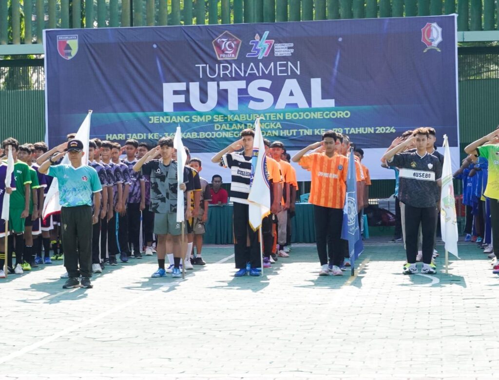 Turnamen Futsal Tingkat SMP Kodim 0813 Bojonegoro Resmi Dimulai