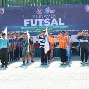 Turnamen Futsal Tingkat SMP Kodim 0813 Bojonegoro Resmi Dimulai