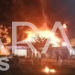 Gudang Penimbunan BBM Solar Ilegal Di Cepu Terbakar Hebat