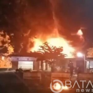 Gudang Penimbunan BBM Solar Ilegal Di Cepu Terbakar Hebat