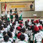 Ratusan pelajar SD,di Bekali Wasbang dan Bela Negara oleh TNI Kodim Bojonegoro Tumbuhkan jiwa Nasionalisme