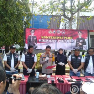 Press Rilis Ungkap Kasus Penangkapan Peredaran Narkoba Polres Tuban 