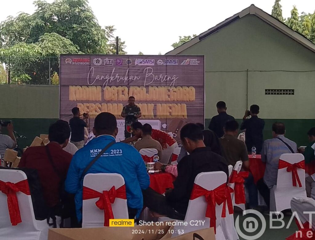 Jaga Kondusifitas Pilkada, Kodim 0813 Bojonegoro Ajak Pewarta Cangkrukan Bareng