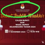 Momentum Debat Terakhir Pilbup Bojonegoro, KPU Kedapatan Salah Pasang Poster