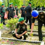 Jelang Peringatan Hari Juang TNI Angkatan Darat, Kodim Bojonegoro Ziarah dan Tabur Bunga ke TMP Kusuma Bangsa