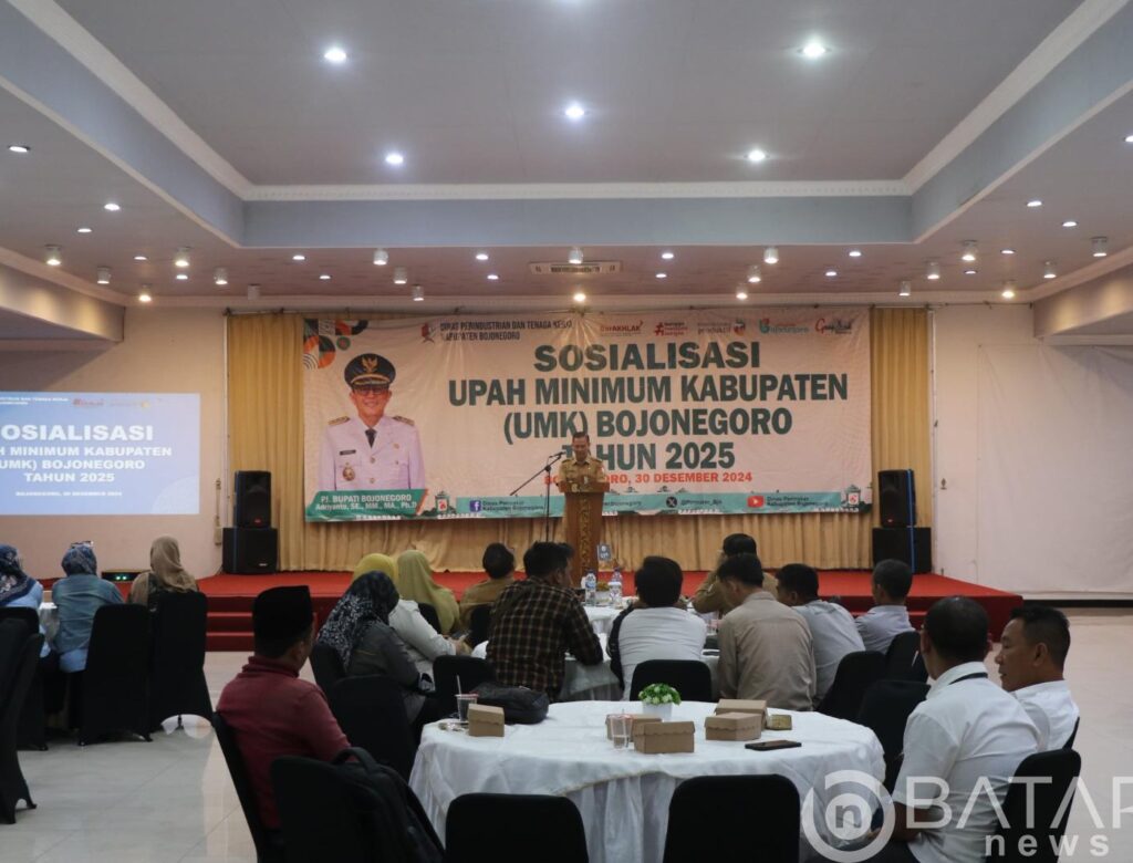 Naik 6,5 %, Besaran UMK Bojonegoro Tahun 2025 Rp 2.525.132