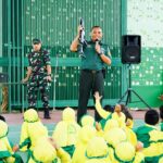 Kunjungi Markas Kodim Bojonegoro, Ratusan Anak PAUD ABA Percontohan dikenalkan Kehidupan TNI