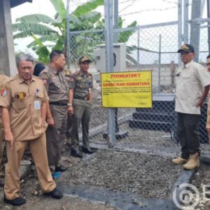 Nekat curi start pendirian menara tower di Desa Sukowati tak berizin di segel satpol PP