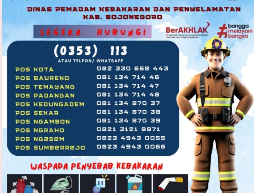 Antisipasi Cegah Kebakaran Akibat Korsleting, Dinas Damkar Bojonegoro Imbau Warga Periksa Berkala Instalasi Listrik