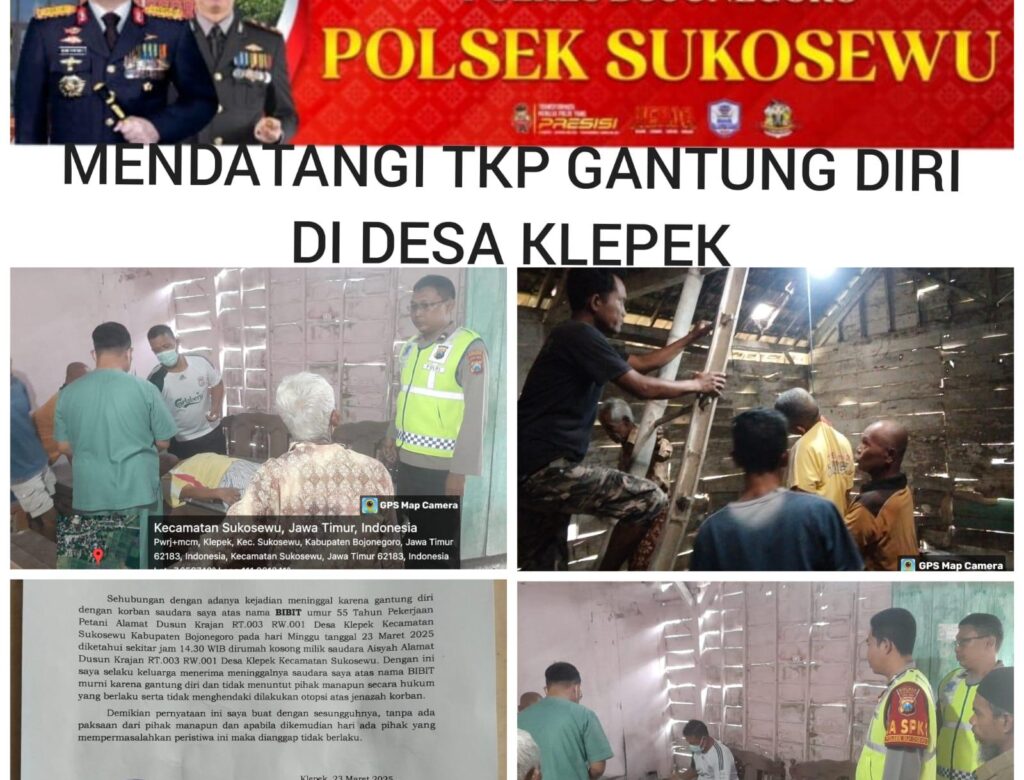 Depresi sakit menahun Warga Klepek ditemukan Meninggal Gantung diri di Rumah Kosong