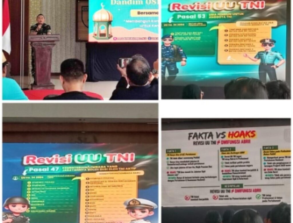 Dandim 0813 Gelar Silaturrahmi dengan awak media jelaskan Revisi RUU TNI