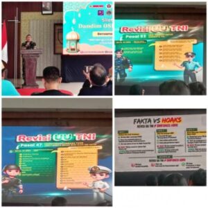 Dandim 0813 Gelar Silaturrahmi dengan awak media jelaskan Revisi RUU TNI