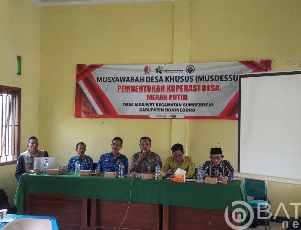 Musyawarah Desa khusus Mejuwet Hasilkan Pembentukan Kopdes Merah Putih