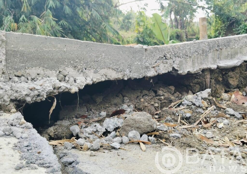Pembangunan Box Culvert dan Rabat Beton JUT di Desa Krondonan Rp 98 Juta Diduga Tak Sesuai Prosedur, Tanah Dasar Berlubang