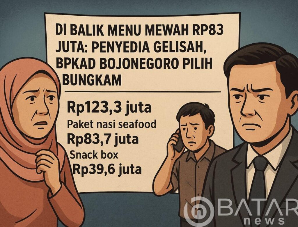 Di Balik Menu Mewah Rp83 Juta: Penyedia Gelisah, BPKAD Bojonegoro Pilih Bungkam