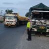 Truk Tangki dan Truk Gandeng Terlibat Kecelakaan di Jalan Juwana – Batangan