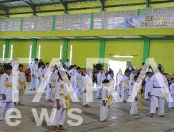 Ratusan Karateka INKAI FORKI Bojonegoro Naik Tingkat di Lapangan Sekolah Menengah Terpadu