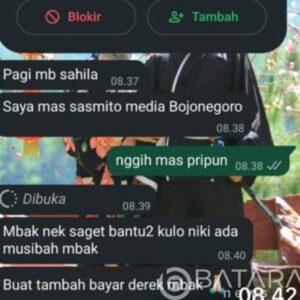 Minta Bantuan DPRD Mengatasnamakan Media Melalui Chat WA Dengan Nomer Tak Dikenal