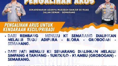 Waspada! Hindari Titik Banjir Demak-Semarang, Ini 4 Rute Alternatif Wajib Tahu dari Polisi