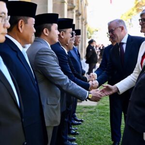 Presiden Prabowo Subianto Disambut Oleh Perdana Menteri Australia