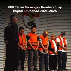 KPK Tahan Lima Tersangka Kasus Suap Proyek di Pemkab Situbondo, Libatkan Bupati Aktif
