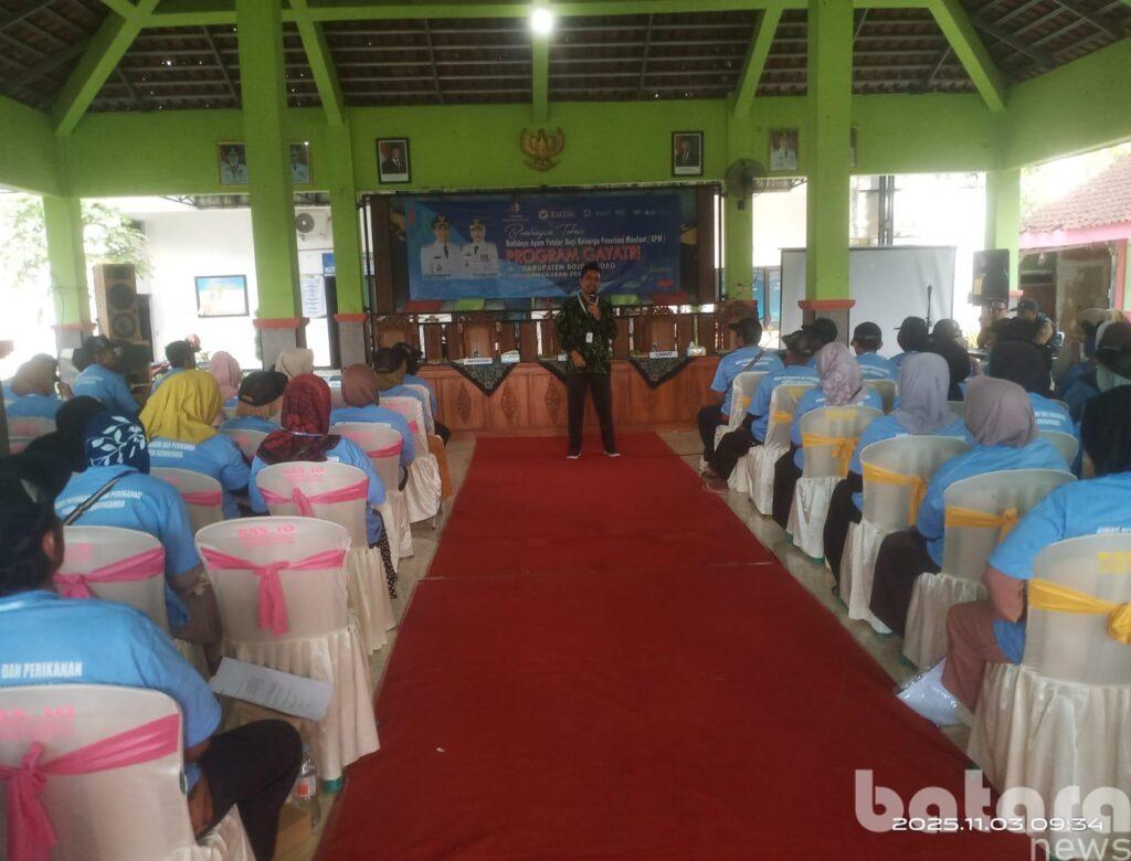 Sosialisasi Program GAYATRI di Pungpungan, Bupati Setyo Wahono Dorong Kemandirian Pangan Rumah Tangga