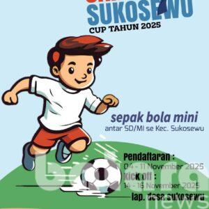 Camat Sukosewu Gelar Turnamen Sepak Bola Mini Antar SD/MI Tahun 2025