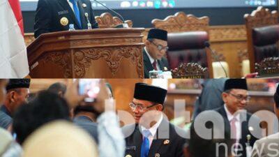 Hadiri Paripurna, Bupati – DPRD Bahas Tindak Lanjut Prioritas dan Plafon Anggaran Sementara (PPAS)