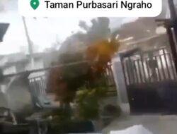 Hujan Disertai Angin Kencang Terjang Ngraho, Pohon Tumbang dan Atap Rumah Warga Terlepas