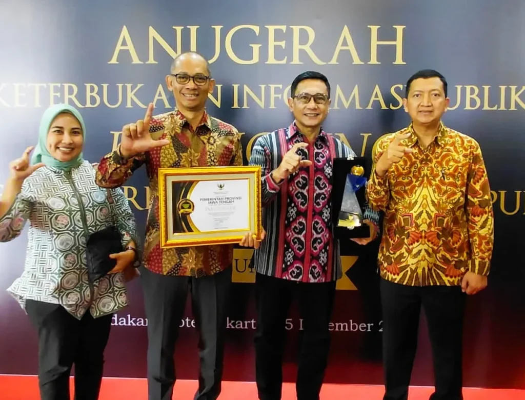 Pemprov Jateng Melesat ke Peringkat 4 Nasional Anugerah Keterbukaan Informasi