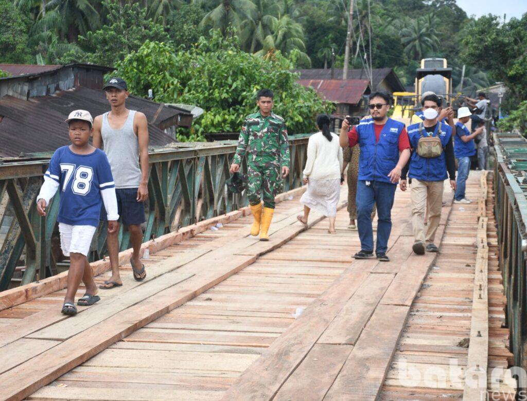 Jembatan Bailey di Anggoli Tuntas Dibangun, Akses Warga Tapteng Kembali Terhubung