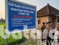PAW Kades Kalicilik Dimulai, Pendaftaran Dibuka hingga 3 Maret 2026, Belum Ada Pendaftar