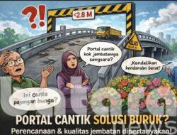 Portal di Akses Jembatan TBB: Pajangan Estetika atau Solusi Nyata? Warga Bojonegoro Pertanyakan Perencanaan & Kualitas Infrastruktur