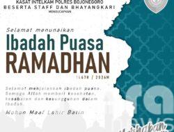 Kasat Intelkam Polres Bojonegoro Sampaikan Ucapan Ramadhan, Ajak Masyarakat Jaga Kondusivitas