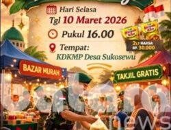 Bazar Ramadhan dan Pembagian Takjil di Sukosewu, Warga Antusias Sambut Kegiatan Sosial