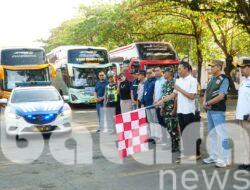 Pemkab Pati Berangkatkan 16 Bus Mudik Gratis