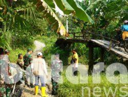 Dandim Bojonegoro Tinjau Lokasi Rencana Pembangunan Jembatan Beton di Napis