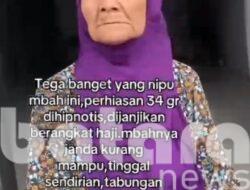 Diduga Jadi Korban Hipnotis, Nenek 86 Tahun di Sukosewu Bojonegoro Kehilangan Emas 34 Gram Usai Dijanjikan Berangkat Haji