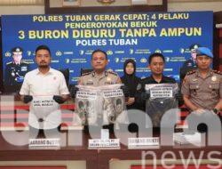 Gerak Cepat Polres Tuban! Empat Pelaku Pengeroyokan Dibekuk, Tiga Buron Diburu Tanpa Ampun